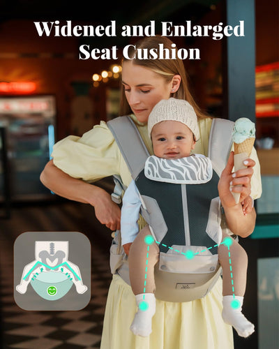 SnuggleNest™ 6-in-1 Ergonomic Baby Carrier