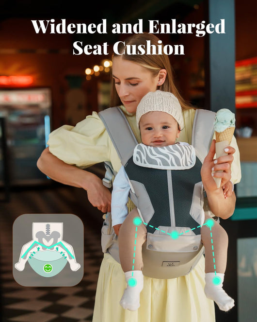 SnuggleNest™ 6-in-1 Ergonomic Baby Carrier