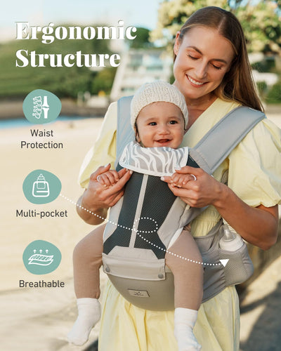 SnuggleNest™ 6-in-1 Ergonomic Baby Carrier